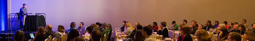 Mark Heaps lecturing at PePcon on best practices in digital imaging